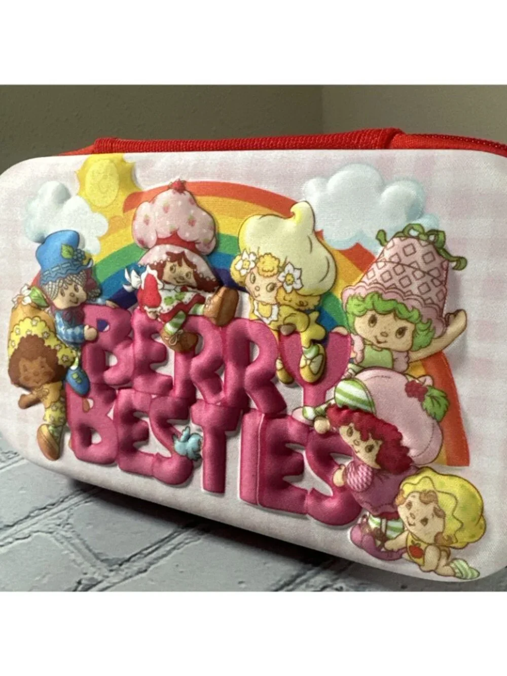 Strawberry Shortcake Molded Zip Around Pencil/Pen Case NWOT